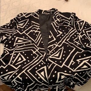 Women’s jacket/blazer, black & ivory